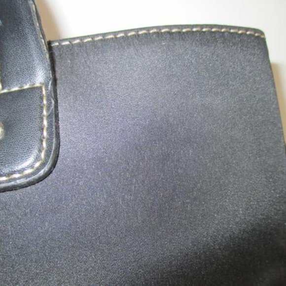 *Nine West Black Canvas Roomy Signature Charm Tote - Picture 11 of 11